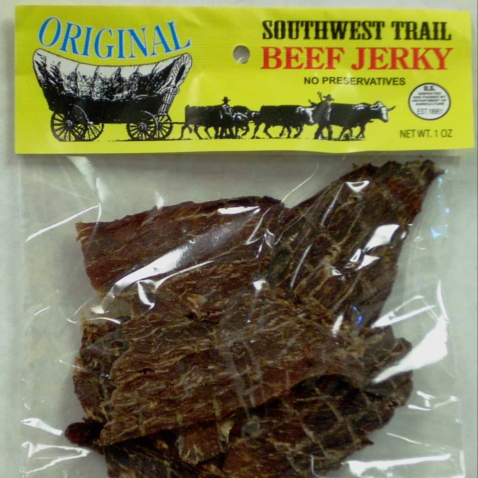 Southwest Trails Original Beef Jerky 1 Oz Prime Snax